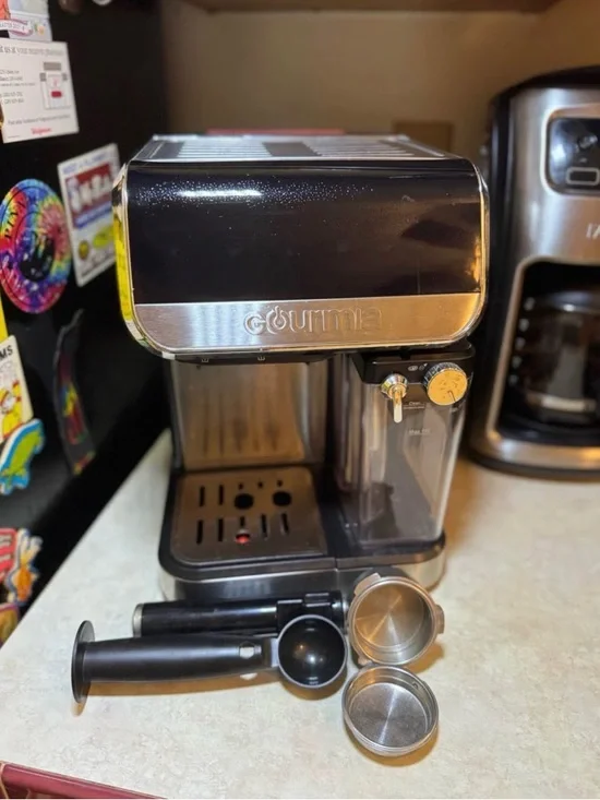 Gourmia Black Espresso Coffee Maker with Accessories - Picture 1 of 1